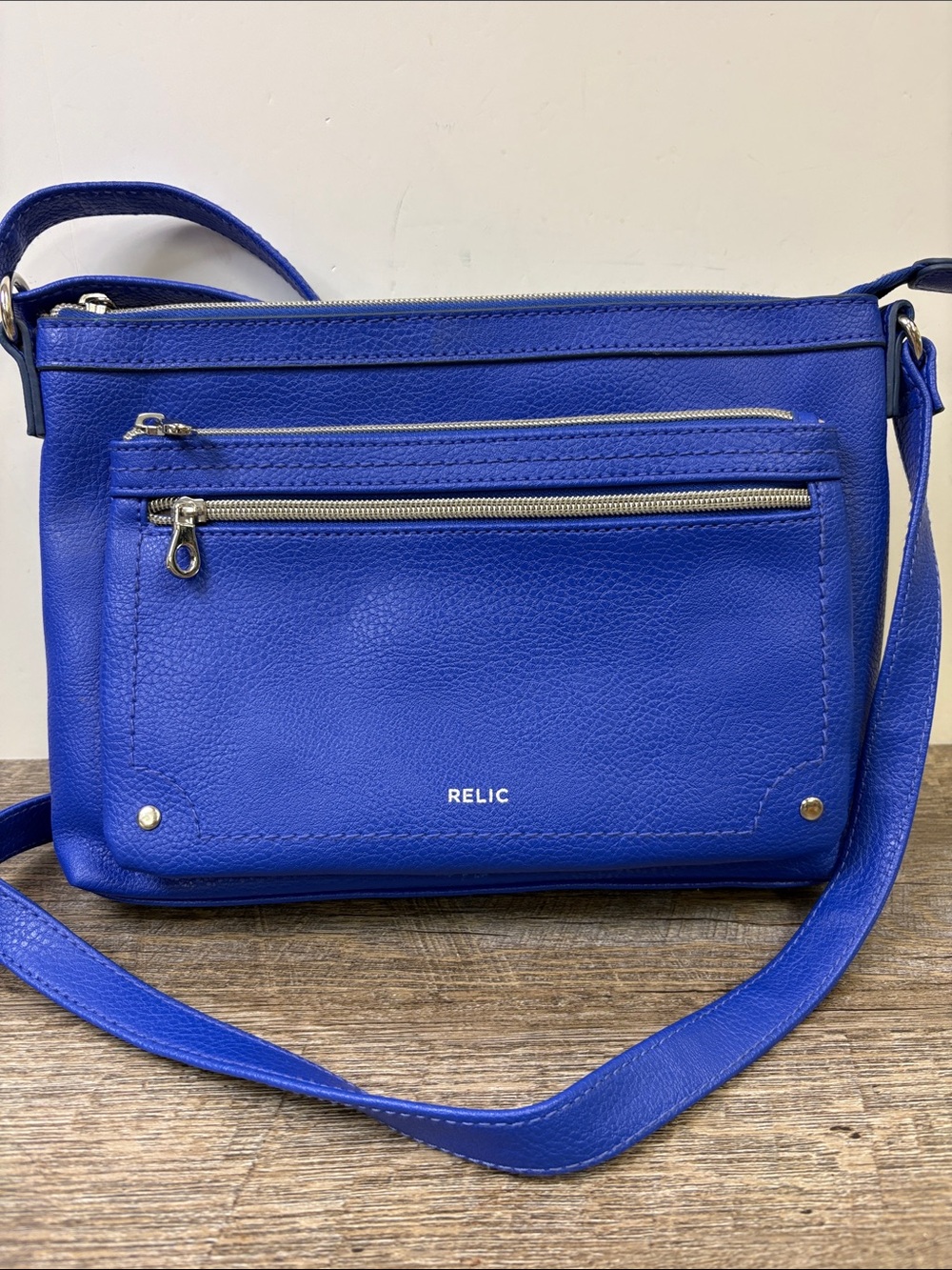 Relic Cobalt Blue Crossbody Organizer Bag